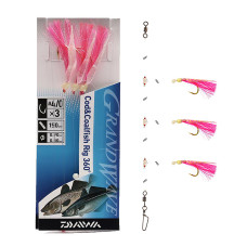 Монтаж Daiwa Grand Wave Cod & Pollack Rig 150cm 0.8/0.9mm #4/0 Pink (16517-220)