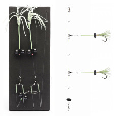 Монтаж Daiwa Grand Wave Wolffish Rig Rattlin 150cm 0.7/0.8mm #5/0 Lime Green (16517-260)