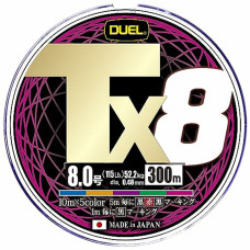 Шнур Duel Tx8 300m 5Color 52.2kg 0.48mm #8.0 (H4349-5C)