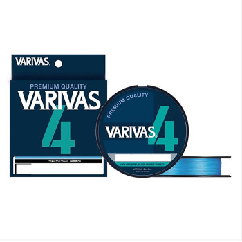 Шнур Varivas PE Line X4 Water Blue 200m 13.59kg 0.235mm #2.0 (VA 13616)