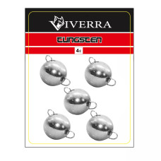 Розбірна вольфрамова чебурашка Viverra 4g Electroplated silver (5шт) (4TCBS-ES)