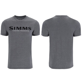 Футболка Simms Logo T-Shirt Athletic Heather L (12803-1099-40)