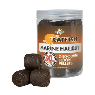 Пелетс Dynamite Baits Catfish Marine Halibut Dissolver Hook Pellets 30mm (DY860)