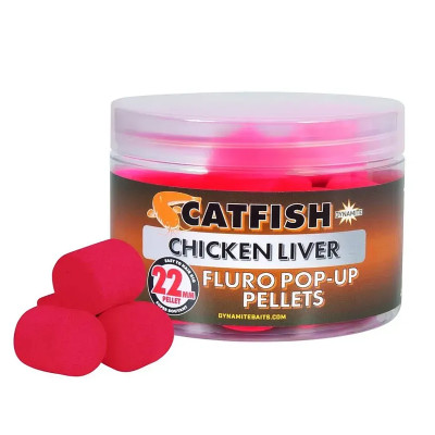 Пелетс Dynamite Baits Catfish Chicken Liver Dissolver Hook Pellets 22mm (DY868)