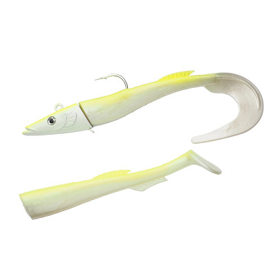 Силікон Berkley PowerBait Sandeel 210mm #White Chartreuse (1570993)