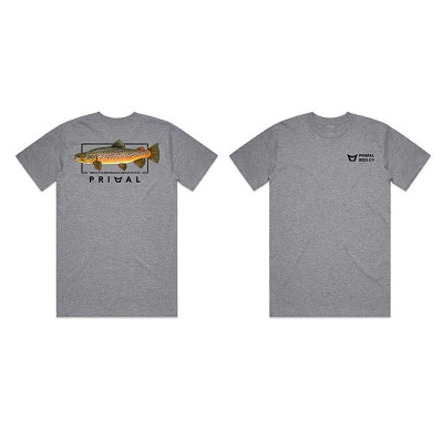 Футболка Primal Artist Tee Brown Trout Grey Marle L (PRH-PAT-BTG-L)