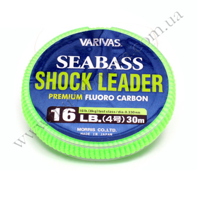 Флюорокарбон Varivas Sea Bass FLURO Shock Leader 30m 16LB 0.330mm (РБ-657460)