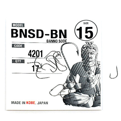 Гачки Fudo Banno Sode Black 15 (17 шт.) (FH BN 4201 15)