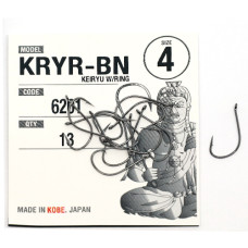 Гачки Fudo Keiryu W/Ring Black 4 (13 шт.) (FHBN62014)