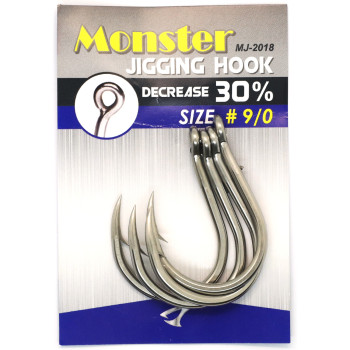 Крючки Jigging Master 2018 heavy Monster Jigging Hook #9/0 4pcs (РБ-2177346)