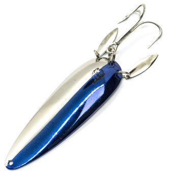 Блесна Dardevle Klicker 95mm 28g #Half Nickel/Half Blue (2625)