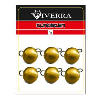 Розбірна вольфрамова чебурашка Viverra 22g Gold (1шт) (22TCBS-G)