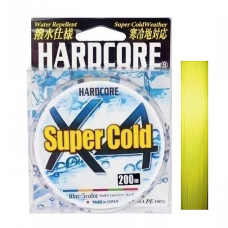 Шнур Duel Hardcore Super Cold X4 200m Hi-Vis Yellow 13.0kg 0.24mm #2.0 (H4472-Y)