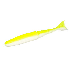 Плаваючий силікон ZMAN Chattershad 3.5" 5pc #Chartreuse/White (CSH35-389PK5)