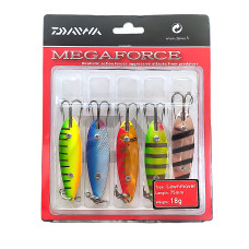 Набір блешень Daiwa Megaforce Lawnmover 75mm 18g 5pcs (198056-MLLK18)