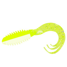 Силікон Big Bite Baits Ring Triple Tip Grub 2" 10pc #Lemon Meringue (2317440)