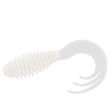 Силікон Big Bite Baits Ring Triple Tip Grub 2" 10pc #White (2317450)