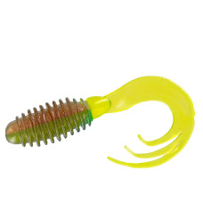 Силікон Big Bite Baits Ring Triple Tip Grub 2" 10pc #Pumpkin/Chart (2317460)