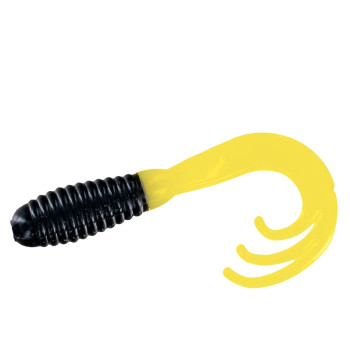 Силікон Big Bite Baits Triple Tip Grub 2" 10pc #Black/Yellow (2317471)