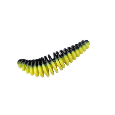 Cилікон Berkley PowerBait Power Pupa 35mm 10pcs #Black/Snsne Ylw (1594925)