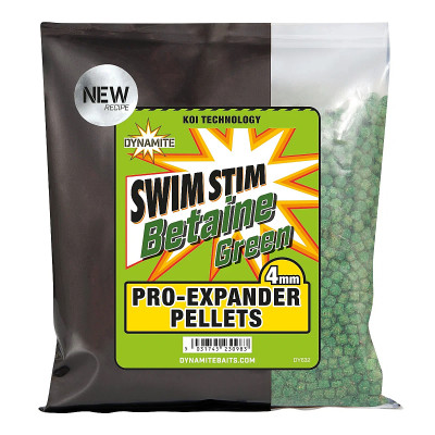 Пелетс Dynamite Baits Swim Stim Pro-Expander Pellets Betaine Green 4mm 300g (DY632)