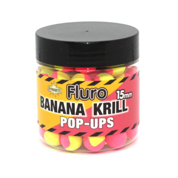 Бойлы Dynamite Pop-Up Two-Tone Krill and Banana 15mm