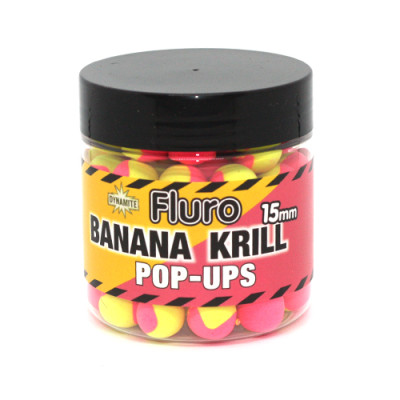 Бойлы Dynamite Pop-Up Two-Tone Krill and Banana 15mm