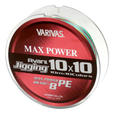 Шнур Varivas Avani Jigging Max Power X8 10*10 Multicolor 300m 28.8kg 0.330mm #4.0 (РБ-722645)