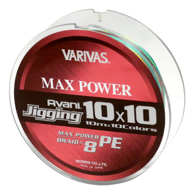 Шнур Varivas Avani Jigging Max Power X8 10*10 Multicolor 300m 28.8kg 0.330mm #4.0 (РБ-722645)
