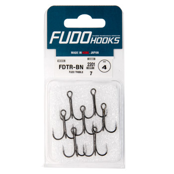 Трійник Fudo Treble Black 4 (7 шт.) (FHBN22014)
