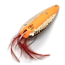 Блешня Dardevle Weedless 70mm 21g #Hmrd Copper Flo Orange (15-386)