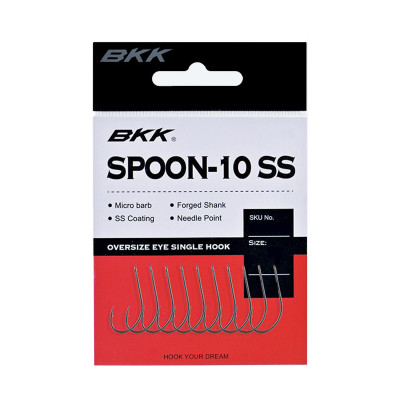Крючок BKK для блесен Spoon-10 #8 (A-ES-8114)