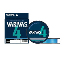 Шнур Varivas PE Line X4 Water Blue 150m 6.79kg 0.148mm #0.8 (VA 13602)