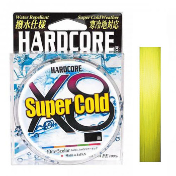 Шнур Duel Hardcore Super Cold X8 150m Hi-Vis Yellow 5.8kg 0.13mm #0.6 (H4473-Y)