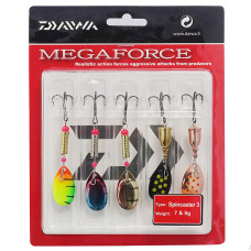 Набір блешень Daiwa Megaforce Spinner Kits 3 (198131)