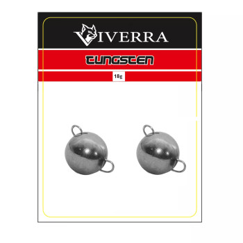 Розбірна вольфрамова чебурашка Viverra 18g Natural (2шт) (18TCBS)