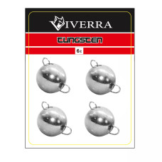 Розбірна вольфрамова чебурашка Viverra 6g Electroplated silver (4шт) (6TCBS-ES)