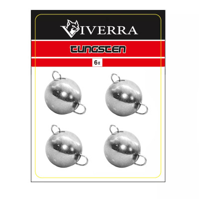Розбірна вольфрамова чебурашка Viverra 6g Electroplated silver (4шт) (6TCBS-ES)