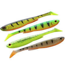 Силікон Daiwa Prorex Slim Shady Flash Set 135mm 13.5g 4pcs #Color Mix 2 (15100-801)