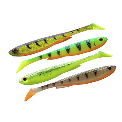 Силікон Daiwa Prorex Slim Shady Flash Set 75mm 3.3g 5pcs #Color Mix 2 (15100-601)