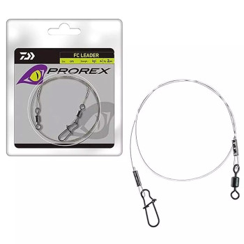 Повідець флюорокарбон. Daiwa Prorex Fluorocarbon Leader 50cm0.5m 36kg 2pcs (PXFCL50-36)