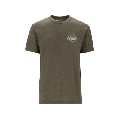 Футболка Simms Circle Lockup T-Shirt Military Heather M (14273-914-30)