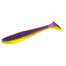 Силікон Big Bite Baits Pro Swimmer 4.8" 5pc #Purple Glitter/Opaque Chart (2317370)