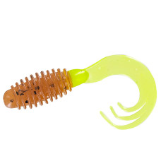 Силікон Big Bite Baits Ring Triple Tip Grub 2" 10pc #Pumpkin Seed/Cht Tail (2317451)