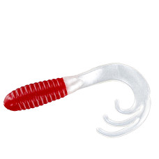 Силікон Big Bite Baits Triple Tip Grub 2" 10pc #Red/White (2317472)