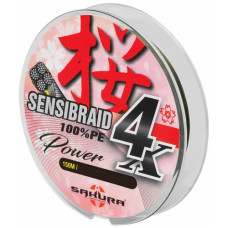 Шнур Sakura Sensibraid 4 Green 150m 10kg #0.14  (SAPLE40010.14-GRE)