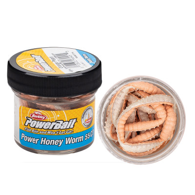 Cилікон Berkley PowerBait Power Honey Worm 25mm 60g #Orange Pearl (1546774)