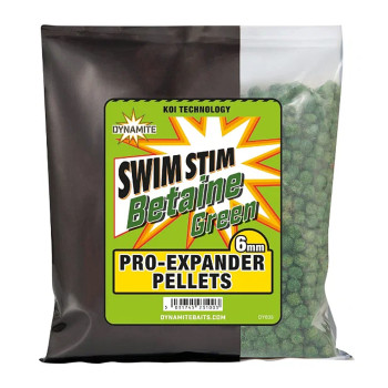 Пелетс Dynamite Baits Swim Stim Pro-Expander Pellets Betaine Green 6mm 300g (DY633)