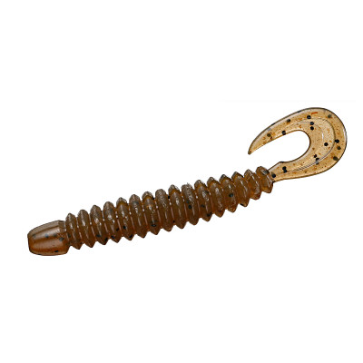 Силікон Daiwa HRF Curly 2.6" #Green Pumpkin (07470081)