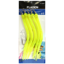 Морской монтаж Fladen Rubber Mac 5pcs size 6/0 Yellow (17-819-60)